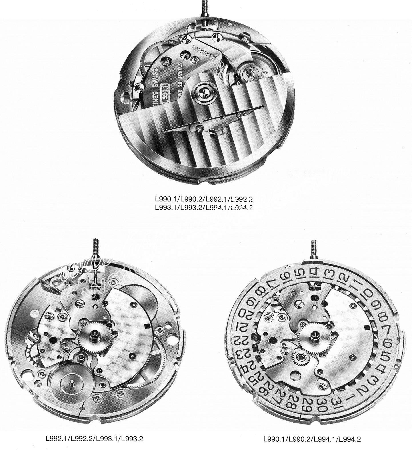 Longines L990.1 watch movements